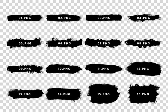 16 Grunge Photoshop Brushes & PNG in Add-Ons - product preview 1