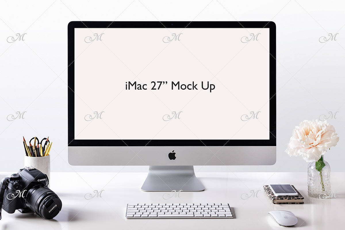 Apple iMac Mock-up. PSD + JPEG in Product Mockups - product preview 8