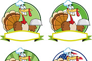 Turkey Chef Labels Collection