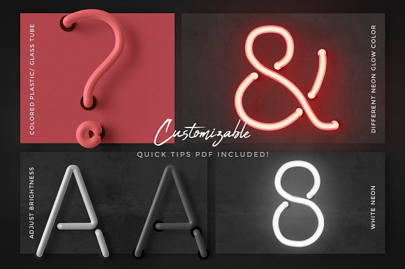 Neon alphabet kit in Objects - product preview 3