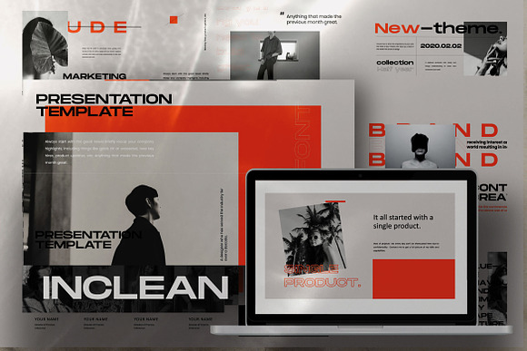 INCLEAN-Minimal Creative Powerpoint in PowerPoint Templates - product preview 2