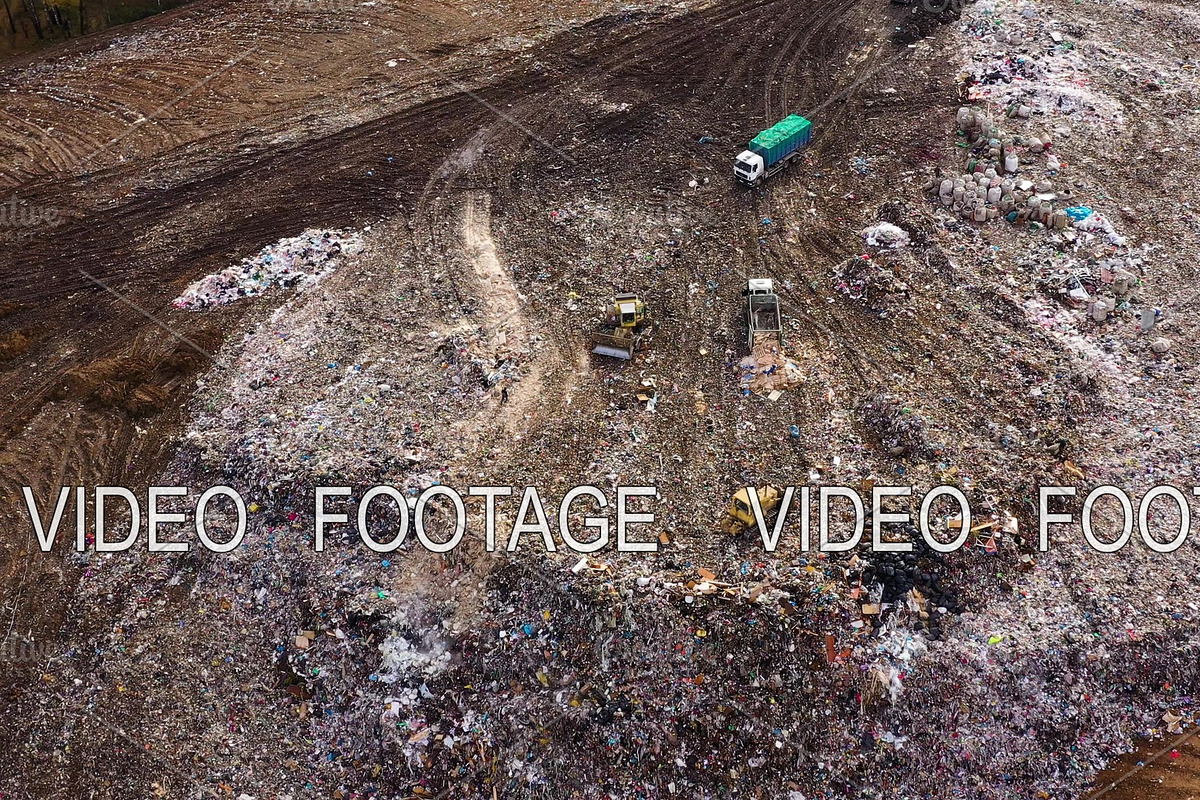 Aerial view on bulldozers working on in Graphics - product preview 8