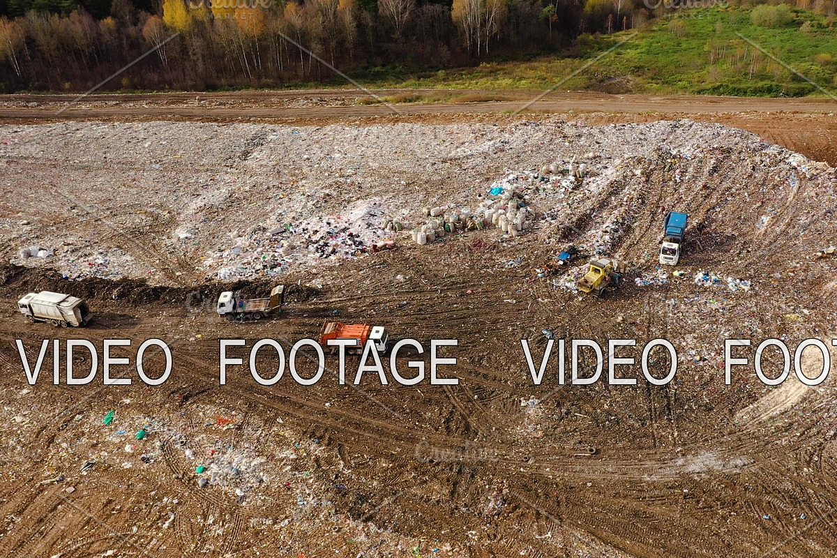 Landfill. A huge pile of garbage in Graphics - product preview 8