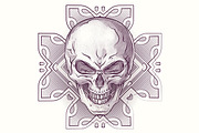 Vector skulls illustration