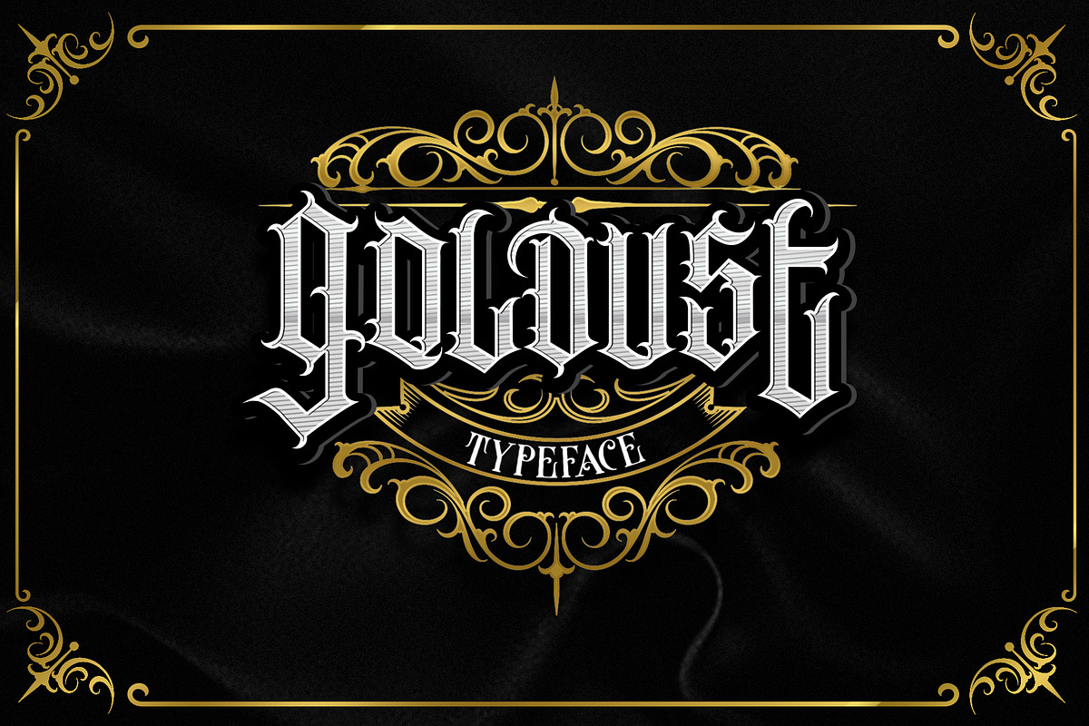 GOLDUST FONT + Extra Ornament in Blackletter Fonts - product preview 8