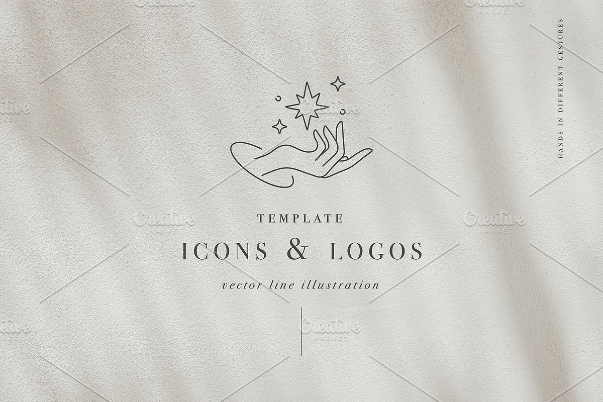 Hands logos & icons in Logo Templates - product preview 8