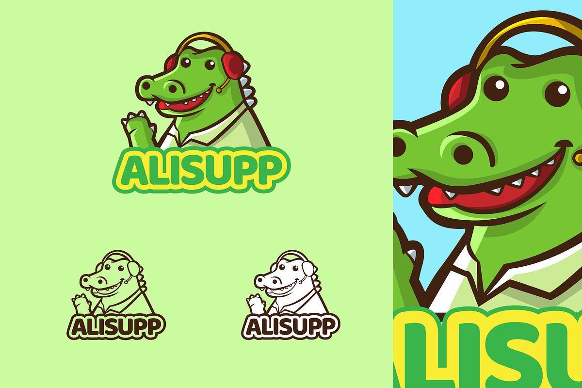 ALISUPP - Mascot & Esport Logo in Logo Templates - product preview 8