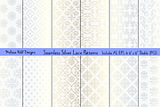 Seamless Silver Lace patterns