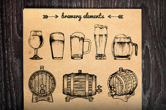 The brewery process infographics in Illustrations - product preview 1