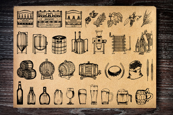 The brewery process infographics in Illustrations - product preview 3