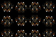 Lamp Ornate Motif Seamless Pattern