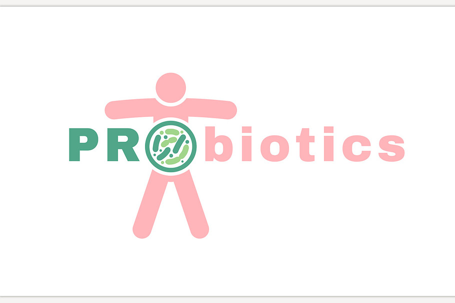 Lactobacillus Probiotics Typographic