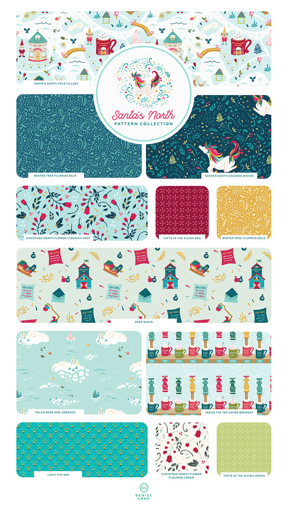 Santa's North Pattern Collection in Patterns - product preview 1