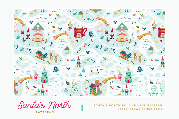 Santa's North Pattern Collection in Patterns - product preview 10