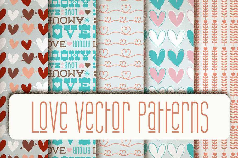 Love Vector Patterns in Patterns - product preview 8
