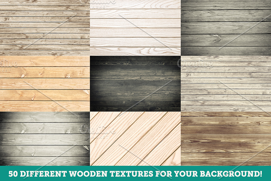 Wooden texture background big set. in Textures - product preview 8