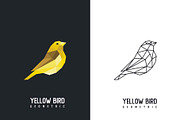 geometric canaries logo vector