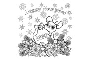 Winter Holiday Coloring Page