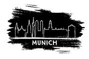Munich Germany City Skyline