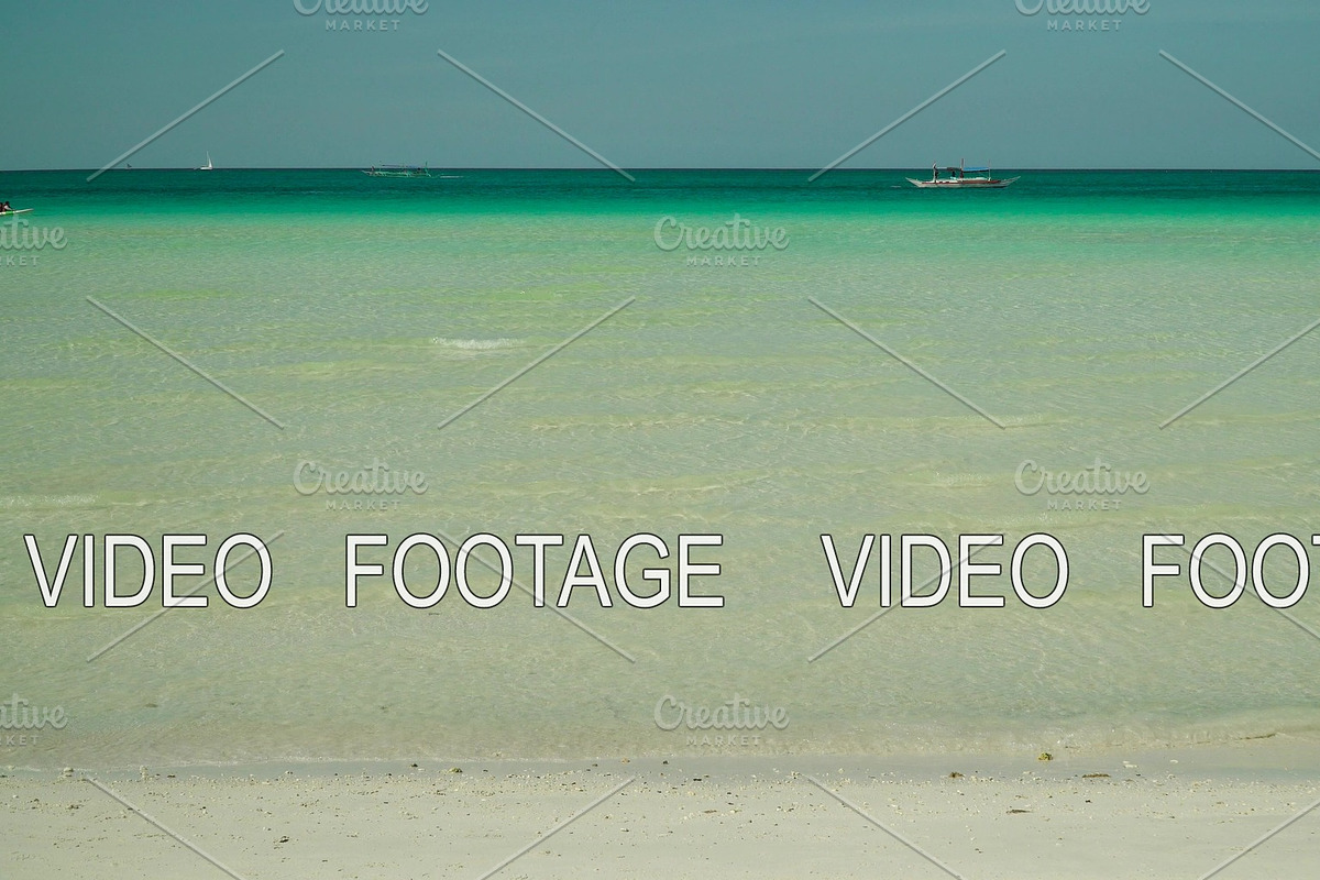 Tropical sandy beach and blue sea in Graphics - product preview 8