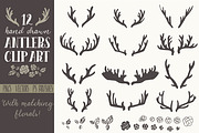Deer Antlers Clipart + Vectors Set!