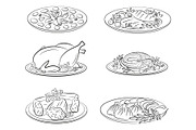 Set of Food Pictograms