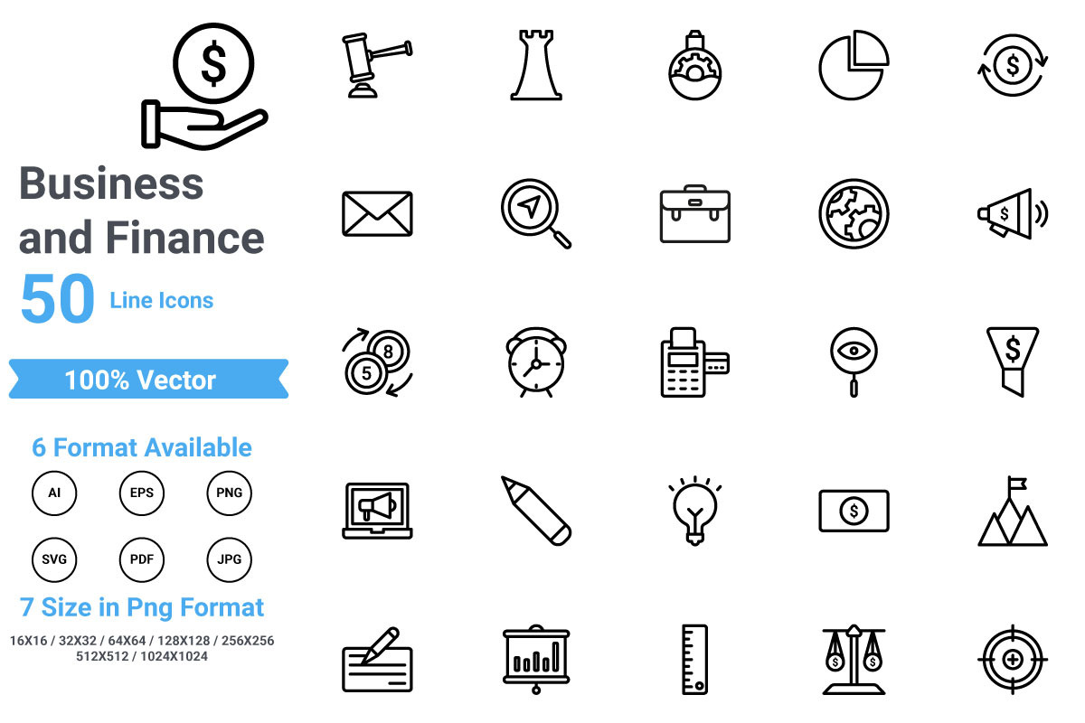Business and Finance in Business Icons - product preview 8