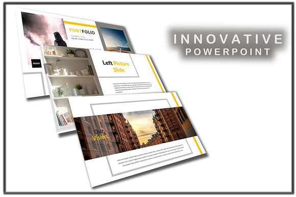 Yellow - Innovative PowerPoint in PowerPoint Templates - product preview 1