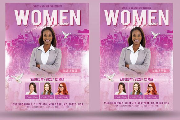 Church Women Conference Flyer in Flyer Templates - product preview 1