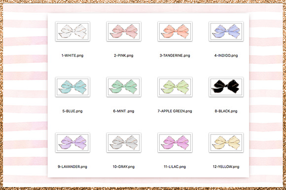 Bows Png Cliparts in Illustrations - product preview 2