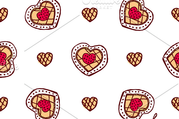 Icons and patterns with sweets in Patterns - product preview 4