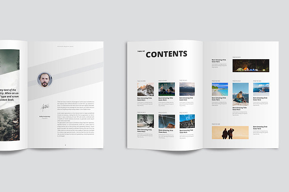 Clean & Modern Minimalist Magazine in Magazine Templates - product preview 1