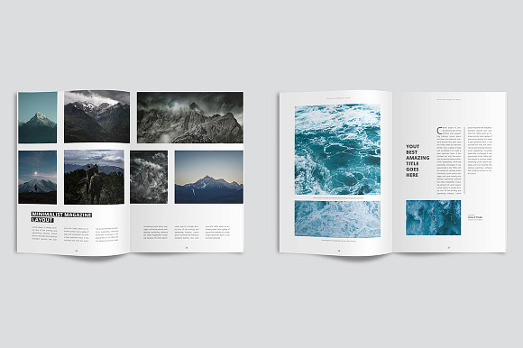 Clean & Modern Minimalist Magazine in Magazine Templates - product preview 2