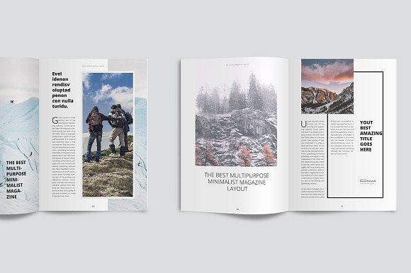 Clean & Modern Minimalist Magazine in Magazine Templates - product preview 3