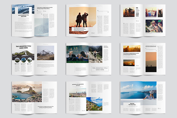 Clean & Modern Minimalist Magazine in Magazine Templates - product preview 4