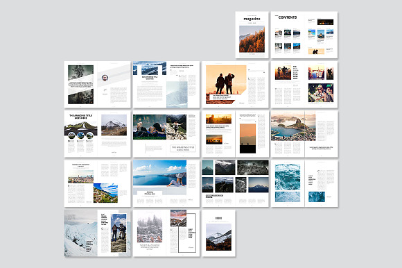 Clean & Modern Minimalist Magazine in Magazine Templates - product preview 5