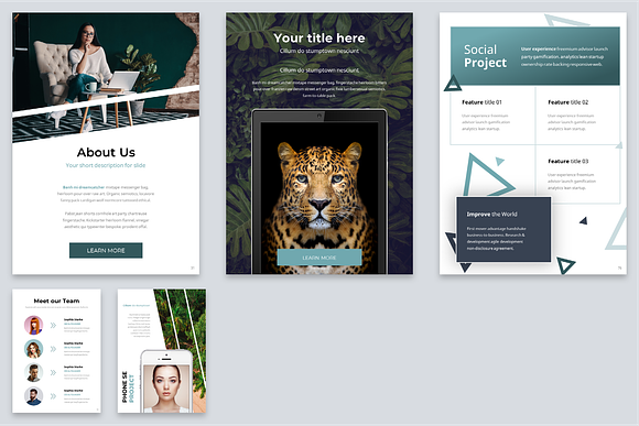 A4 Portal Modern Powerpoint Template in PowerPoint Templates - product preview 17