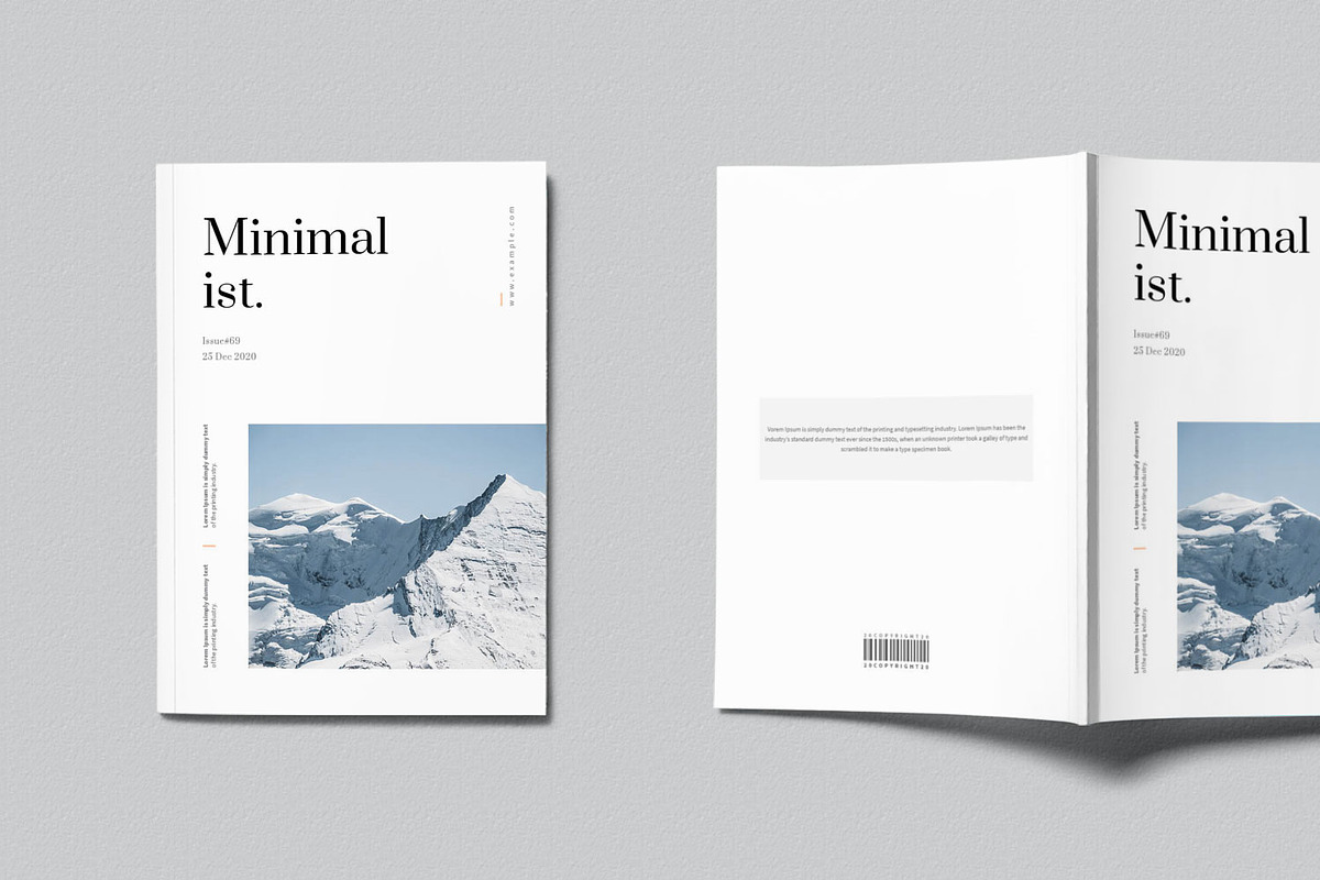 Minimalist Magazine Template in Magazine Templates - product preview 8