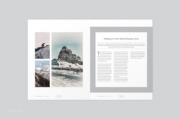 Minimalist Magazine Template in Magazine Templates - product preview 15