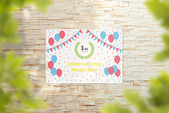 International Music Day - October 1 in Postcard Templates - product preview 3