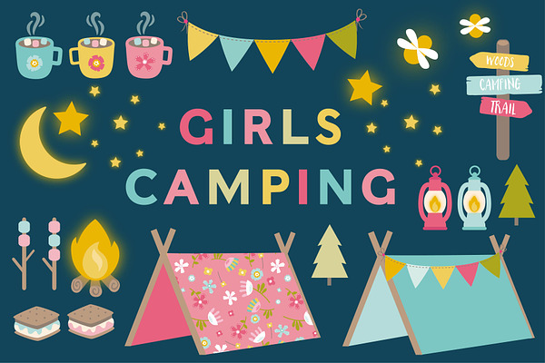 Girls Camping