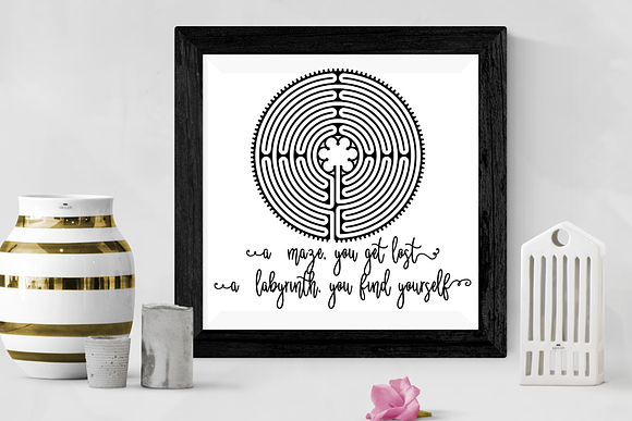 Labyrinth, Mandalas, Celtic Symbols in Illustrations - product preview 4