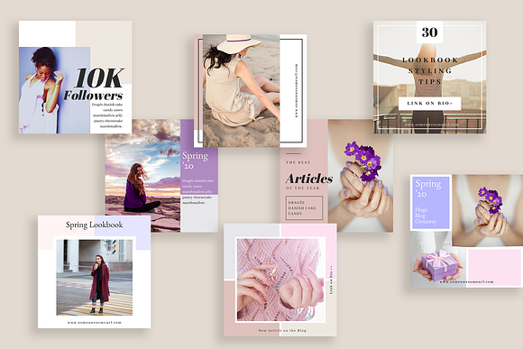Instagram Canva Template | Ivy in Instagram Templates - product preview 1