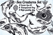 Sea Creatures Set