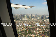 View from an airplane window.Manila
