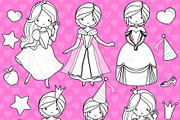 Fairytale Princess Digital Stamps