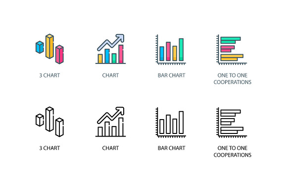 Graph and Diagram Concept Icons in Infographic Icons - product preview 2