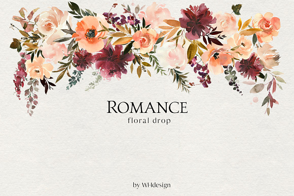 Romance Floral Clip Art Collection in Illustrations - product preview 2