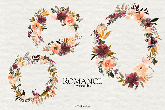 Romance Floral Clip Art Collection in Illustrations - product preview 4