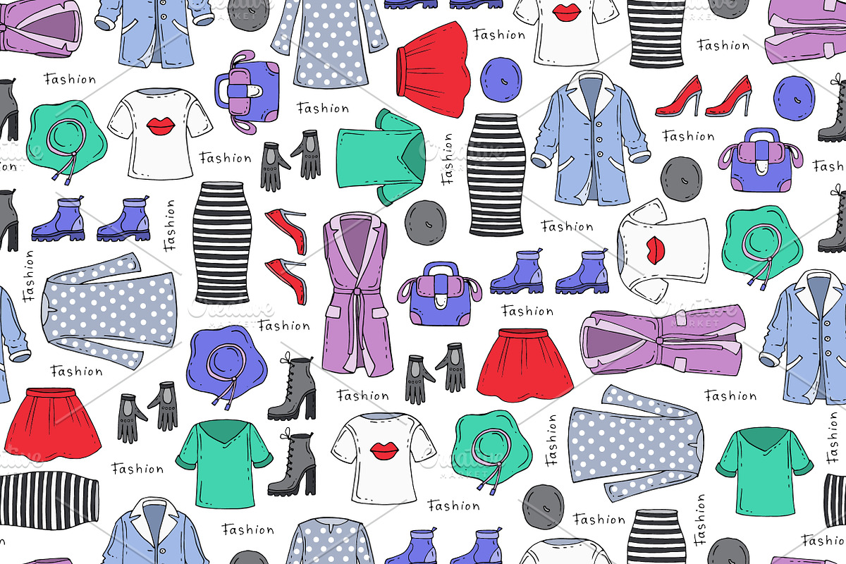 Pattern on the theme of fashion in Patterns - product preview 8